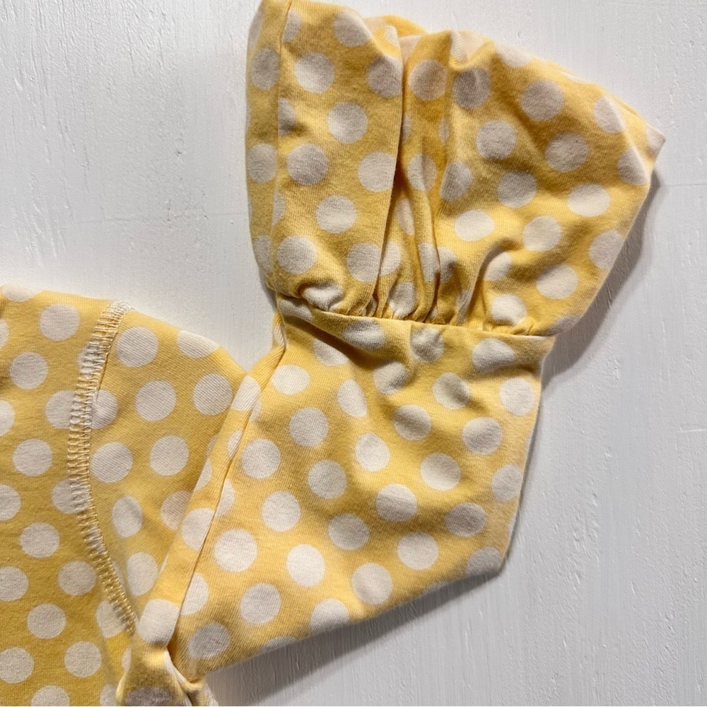 MATILDA JANE • Girls 4  • School Bus  • Yellow Polka Dots Puffer Sleeves TOP - Picture 3 of 8